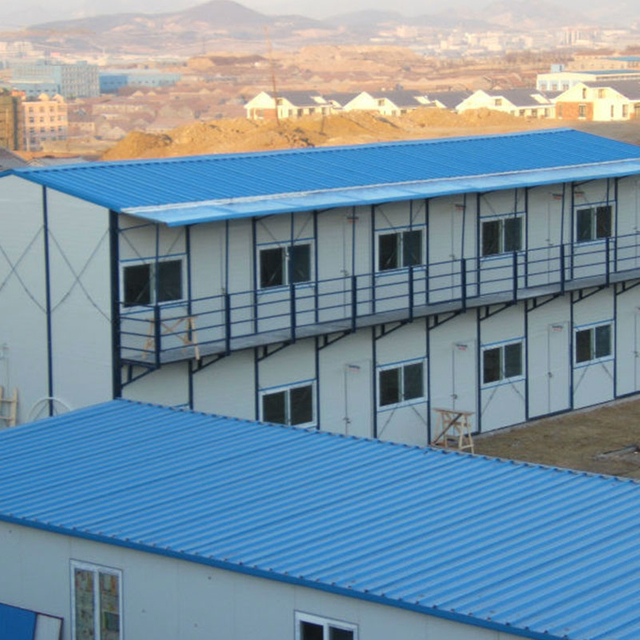 Single Storey Sandwich Panel Prefabricated Labor Camp