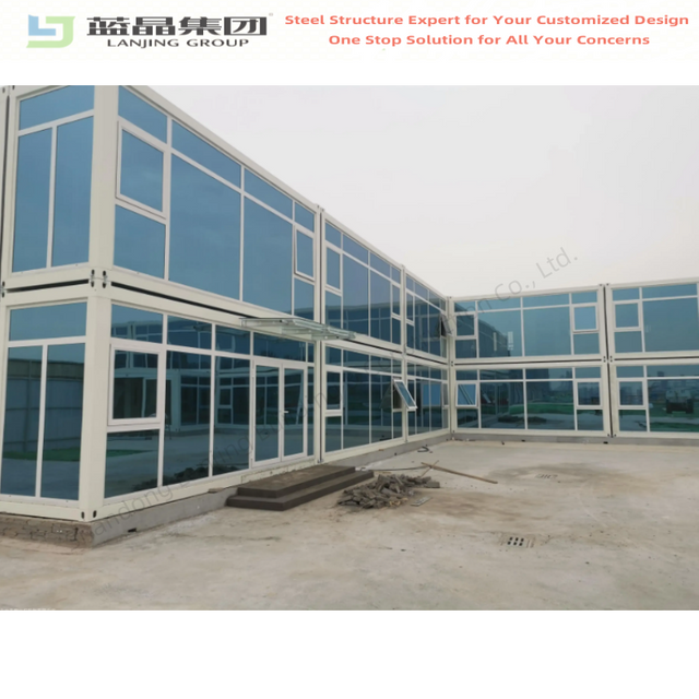 Two Stories Flat Pack Container House Home Office