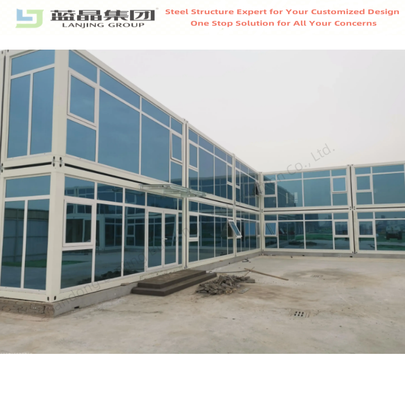 Two Stories Flat Pack Container House Home Office