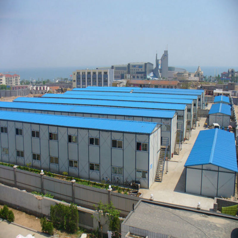 Single Storey Sandwich Panel Prefabricated Labor Camp
