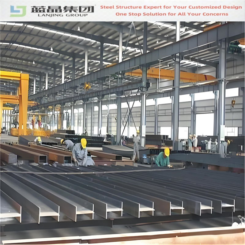 Ready Made Creative Engineering Gable Frame Light Industry Durable Steel Structure Metal Modular Folding Portable Construction Building