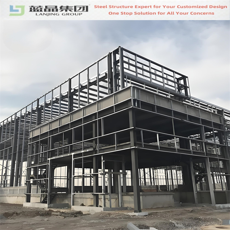 Ready Made Creative Engineering Gable Frame Light Industry Durable Steel Structure Metal Modular Folding Portable Construction Building