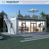 Fat Pack Container House with Glass Facade And Balcony
