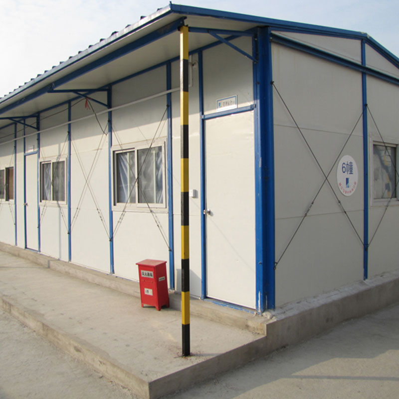 Single Storey Sandwich Panel Prefabricated Labor Camp
