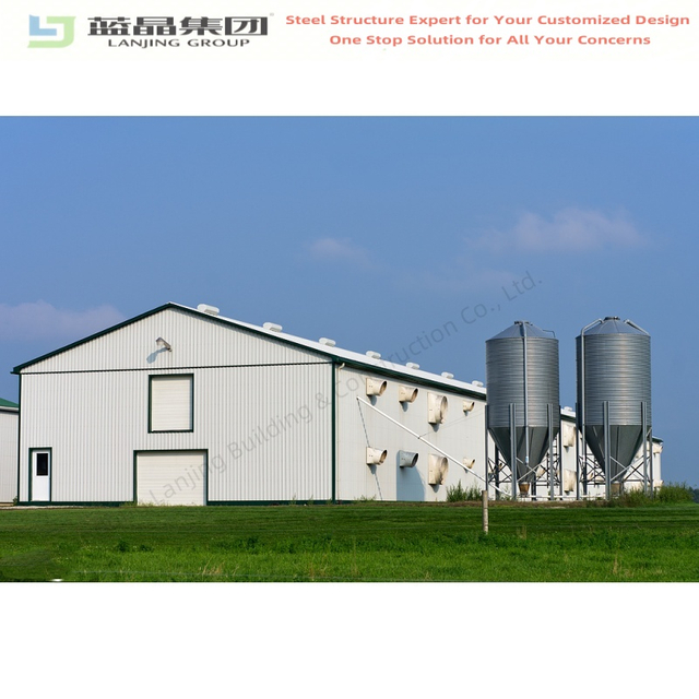 Prefabricated Steel Structure Chicken Pig Cow House Shed